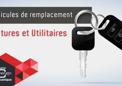 Vehicule de remplacement chez Rener